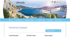 Desktop Screenshot of lifestylevacances.com