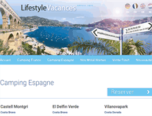 Tablet Screenshot of lifestylevacances.com